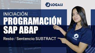 Curso Programación ABAP Iniciación - Resta - Sentencia SUBTRACT