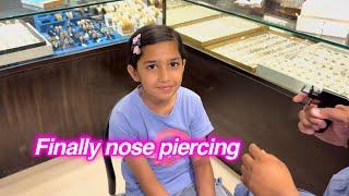 Nose piercing | tayyaba ny bhi kra li | sitara yaseen vlog