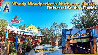 POV Ride and Queue at Woody Woodpecker's Nuthouse Coaster on Final Days at Universal Studios Florida