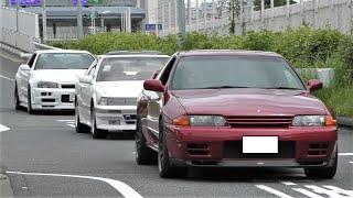 【ｶｯｺｲｲ！！】大黒PA　旧車や国産スポーツカー、国産カスタムカーのエンジンサウンド・加速サウンド