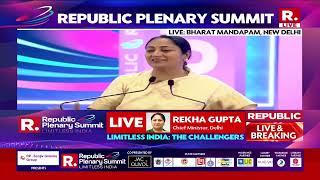 The Path To Limitless India Goes Through Delhi: Delhi CM Rekha Gupta At Republic Plenary Summit