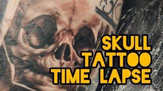 Skull Tattoo Time Lapse - P Hughes Tattoo