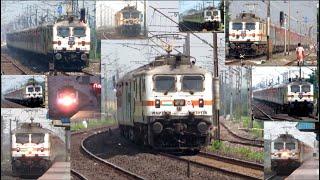 [15 in 1] HIGH SPEED Trains! 130 kmph Dangerous Howrah Rajdhani Express videos - Indian Railways