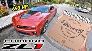 POV: LOUD 650HP Camaro ZL1 Pizza Run