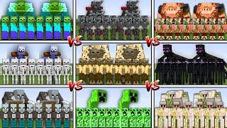 ALL MOBS BATTLE ROYALE in Minecraft Mob Battle