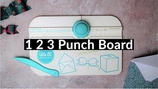 1 2 3 Punch Board // We R Memory Keepers // How to create an envelope, bow and box!!