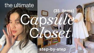 Building a CAPSULE WARDROBE for cute outfits everyday 