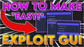 How To Make A Roblox Script GUI For Exploiting | EASIEST Tutorial | *WORKING 2023*