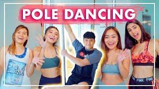 We Try Pole Dancing for the First Time!