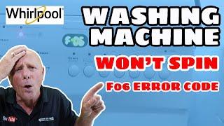 Whirlpool Washing Machine Won´t Spin F06 error code fault