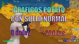 COMO TENER GRAFICOS POTATO CON SUELO *NORMAL* +200 FPS y 0 INPUT LAG #fortnite #fortnitemontage #arg