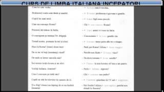 Învață  Italiana Online Curs Incepatori (tema+dictionar) - Lectia 11