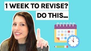 How to Revise for a Test in 1 week | What type of revision to do AND a timetable to follow