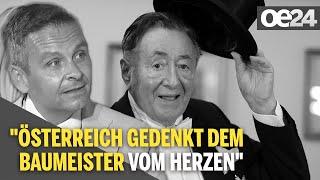 @geraldgrosz: "Österreich gedenkt dem Baumeister vom Herzen" | Ruhe in Frieden Richard Lugner