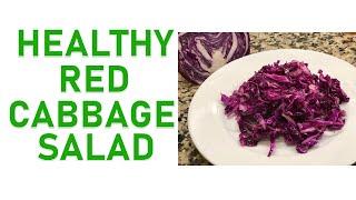 The simplest  and healthiest red cabbage salad #keto #glutenfree #healthy #lowcarb #easy #stepbystep