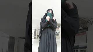 wanita bercadar jangan joget ya ukhti #cadar #ukhty #niqab #ukhti #wanitabercadar #short