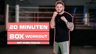 20 MINUTEN DRÜCKENDE MUSKULATUR: BOX WORKOUT MIT JAIME  | Boxen: Muskulatur aufbauen | umove