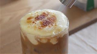 Creme brulee latte / 크럼브 륄레? 라떼 / 맛은 보장 못함