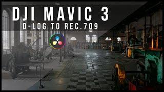 DJI MAVIC 3 D-LOG Color Grading. Przykładowy color grading nagrania w D-LOG w Davinci Resolve 18.