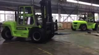 ZOOMLION 10ton forklift operation video from Sheri 008618769793060