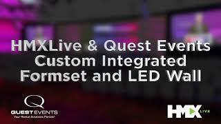 HMXLive and Quest Events collaborate on a Formset integrated with a LED Wall