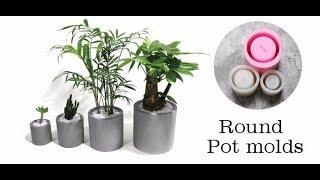 DIY Concrete Planter how to use rubber silicone  Mold to boost your diy projects