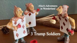 【石粉粘土】【stone powder clay】【トランプ兵】【不思議の国のアリス】◆Trump Soldires◆Alice's Adventures in Wonderland◆オブジェ◆置物◆