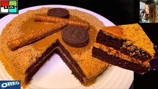 OREO CAKE /3-Ingredients (No Oven)