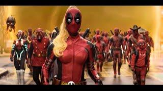 Deadpool & Wolverine (2024) - Deadpool Vs Lady Pool Fight (HD)