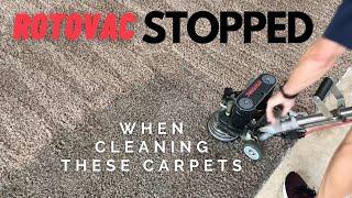 Rotovac STOPPED due to the dirt we removed from these carpets - Dirty Carpet Cleaning