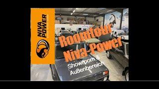 Roomtour Niva Power / Showroom und Außengelände/ UAZ, Niva, Niewiadow, Dachzelte und mehr