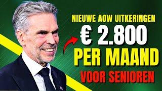 Nieuwe uitkeringen van SVB AOW verhoogd met ongeveer €2800 per maand voor alle senioren in Nederland