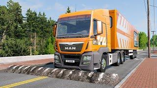 Trucks vs Speed Bumps – BeamNG.Drive (Long Video SPECIAL)
