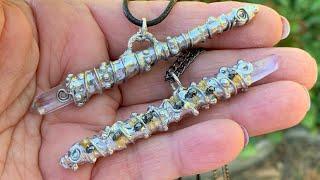 Crystal Wand Pendants with the Tiffany Method Soft Solder