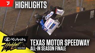 All-In Championship Finale | Kubota High Limit Racing at Texas Motor Speedway 10/12/24 | Highlights