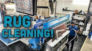 Our Rug Cleaning Plant! Satisfying cleaning