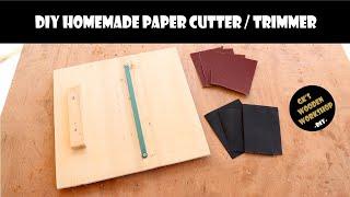Diy Homemade Paper Cutter  | Easy way to cut Emery Paper in to Pieces | DIY I GK's Wooden Workshop