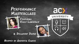 Performance Masterclass ft. Emily Lawrence and Dana Caldwell