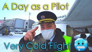 Snowy Flight | A Day in Life as an Airline Pilot B737 [HD]