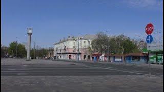 Х Мариуполь .Поездка по пустынному городу .26.04.2020.