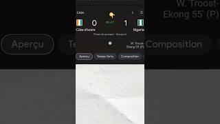   sublime penalty de Nigeria 1-0 cote d'ivoire
