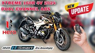 Hero Xtreme 160R 4V 2024 | Review | Dual Channel ABS | New Features | Price | Mileage | Top Speed |