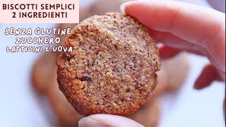 BISCOTTI MAGICI solo 2 ingredienti SENZA ZUCCHERO  SENZA BURRO SENZA UOVA SENZA GLUTINE