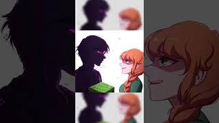 Eye Contact Meme/Trend || Minecraft ft. Alex and an Enderman || #minecraft #trend  #edit