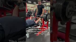 Warm up for bench press goes wrong