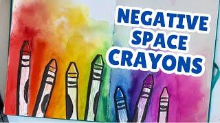 Negative Space Crayons