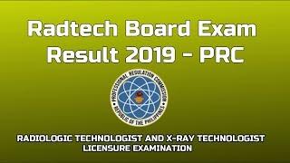 PRC RADTECH BOARD EXAM RESULT 2019