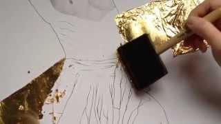 Applying Gold Leaf