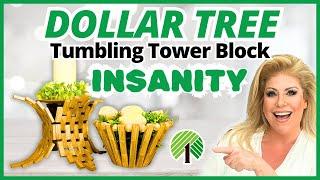  DOLLAR TREE Chic- Elevate Your Home Decor with Tumbling Tower Block DIYs!!!