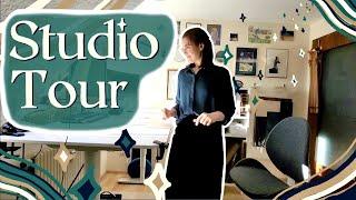 Detailed Studio Tour | Traditional Art & Bookbinding